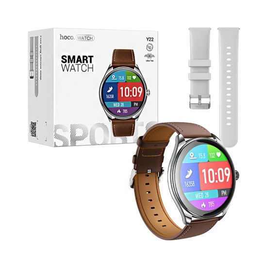 Smartwatch Hoco Y22 1,43" (versão de chamada) Prata